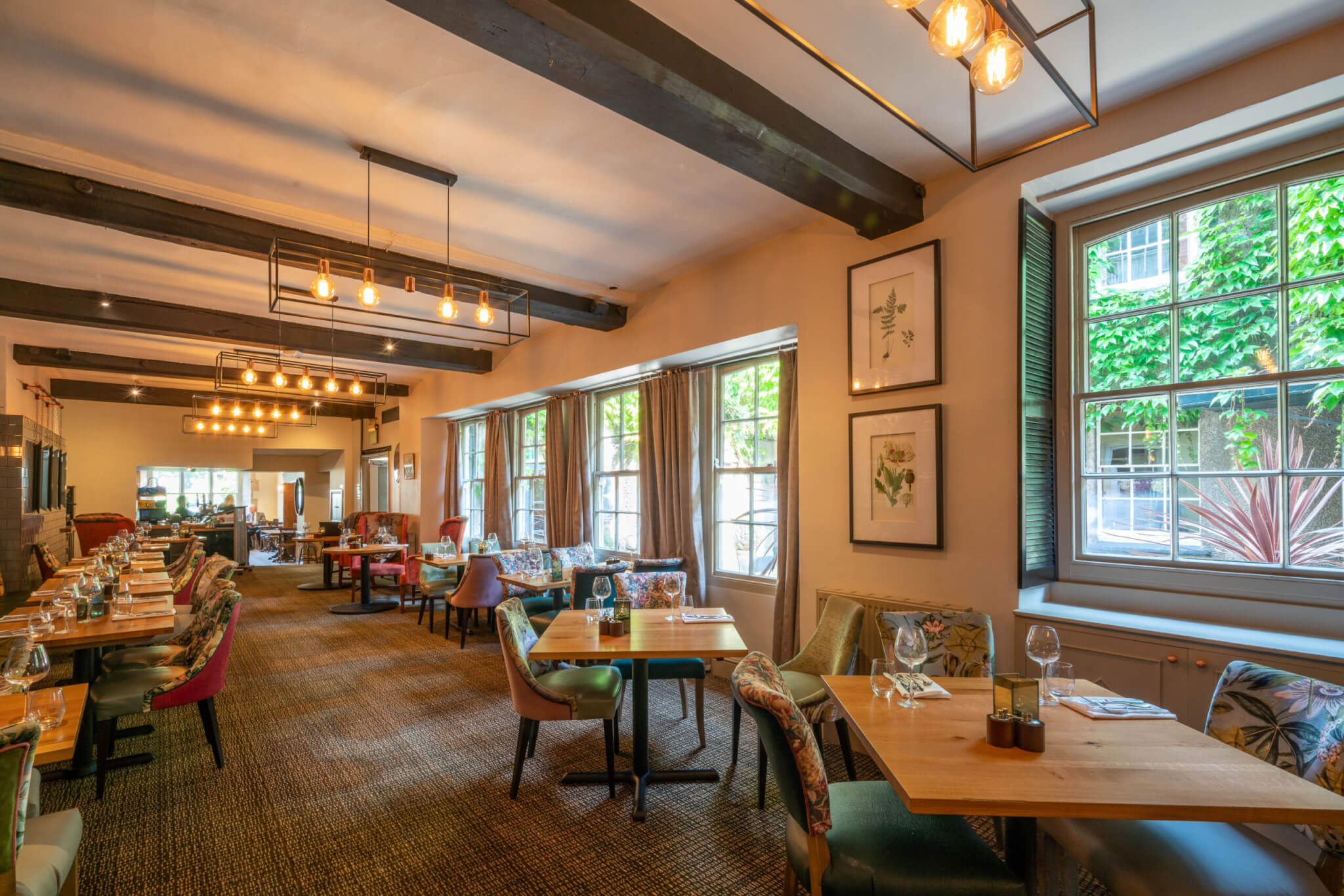 The Swan Hotel Wells Dining in the Restaurant scaled